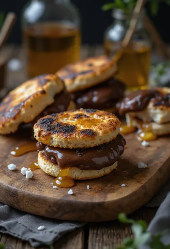 Kẹo dẻo marshmallow sô cô la mật ong nướng BBQ