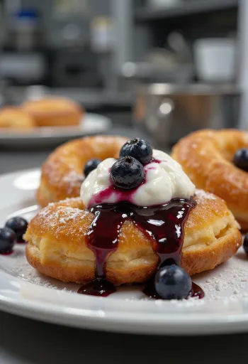 Papanasi bánh rán phô mai Romania