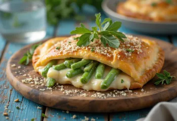 Calzone đậu que mới nướng