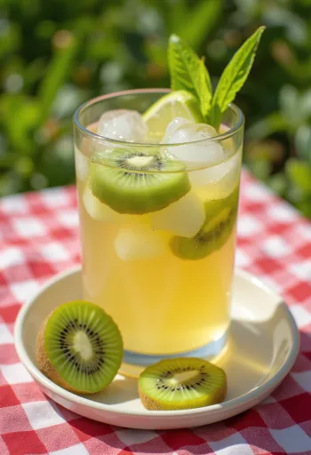 Cider kiwi đá phục vụ tươi mát