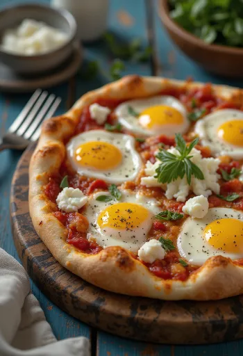 Pizza alla Norma với cà tím Sicily và ricotta