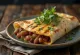 Tortilla đậu nướng BBQ được bày ra đĩa