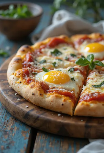 Pizza alla Parmigiana với cà tím và parmesan