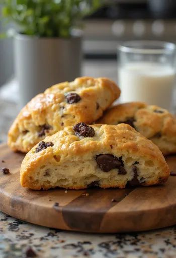 Bánh Pogácsa sô cô la mật ong được bày trên đĩa