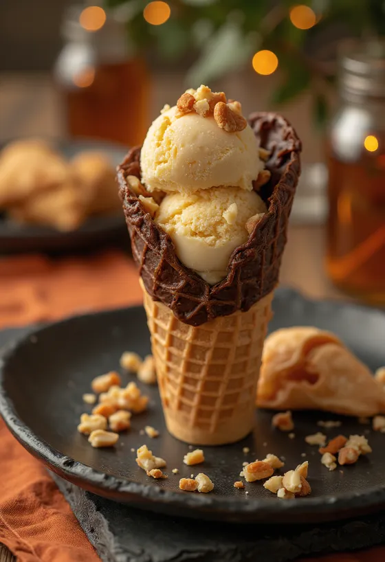 Kem ốc quế Drumstick Butterscotch