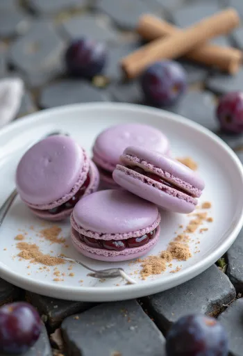 Macaron mứt mận