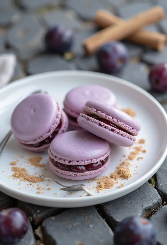 Macaron mứt mận