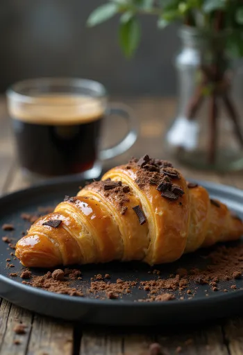 Croissant Espresso kiểu Ý mới nướng