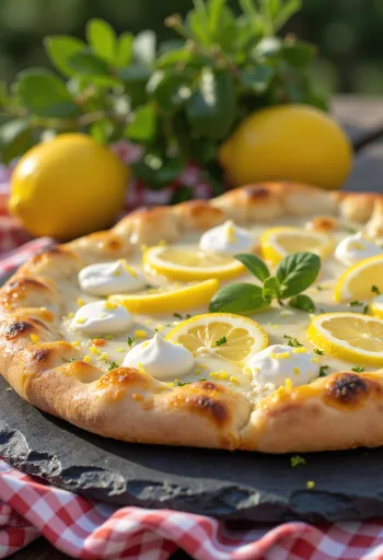 Pizza al Limone được phục vụ