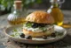 Bánh bao Tzatziki và Ô liu được bày biện