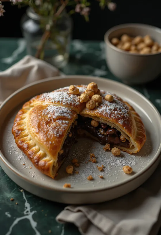 Calzone socola ngọt mới nướng
