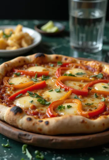 Pizza Chilena được phục vụ