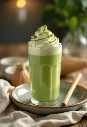 Matcha frappé mới phục vụ
