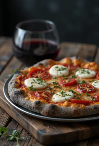 Pizza di Grano Arso từ ngũ cốc cháy và phô mai Ý