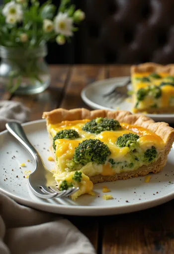 Bánh quiche bột nguyên cám dùng bột nở cắt lát