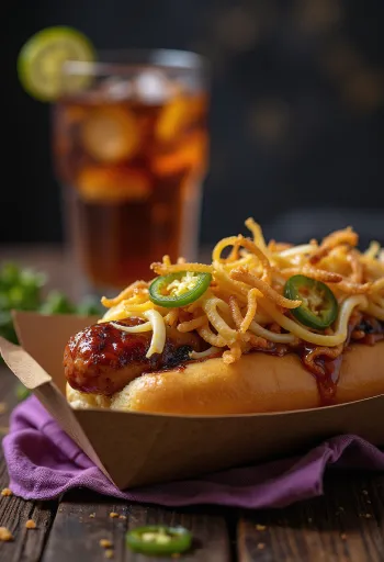 Hot dog BBQ mọng nước