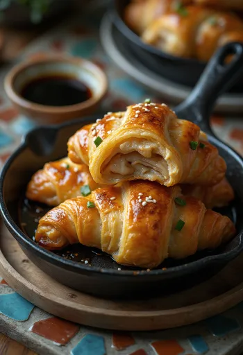 Croissant ngũ vị hương kiểu Trung Quốc được phục vụ