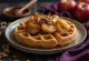Bánh Waffle Táo Nướng được bày biện